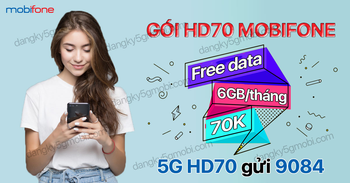 Cú pháp đăng ký gói HD70 MobiFone