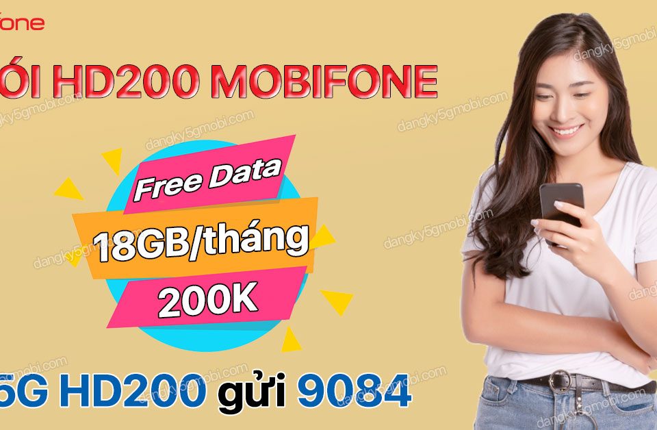 Cú pháp đăng ký gói HD200 MobiFone